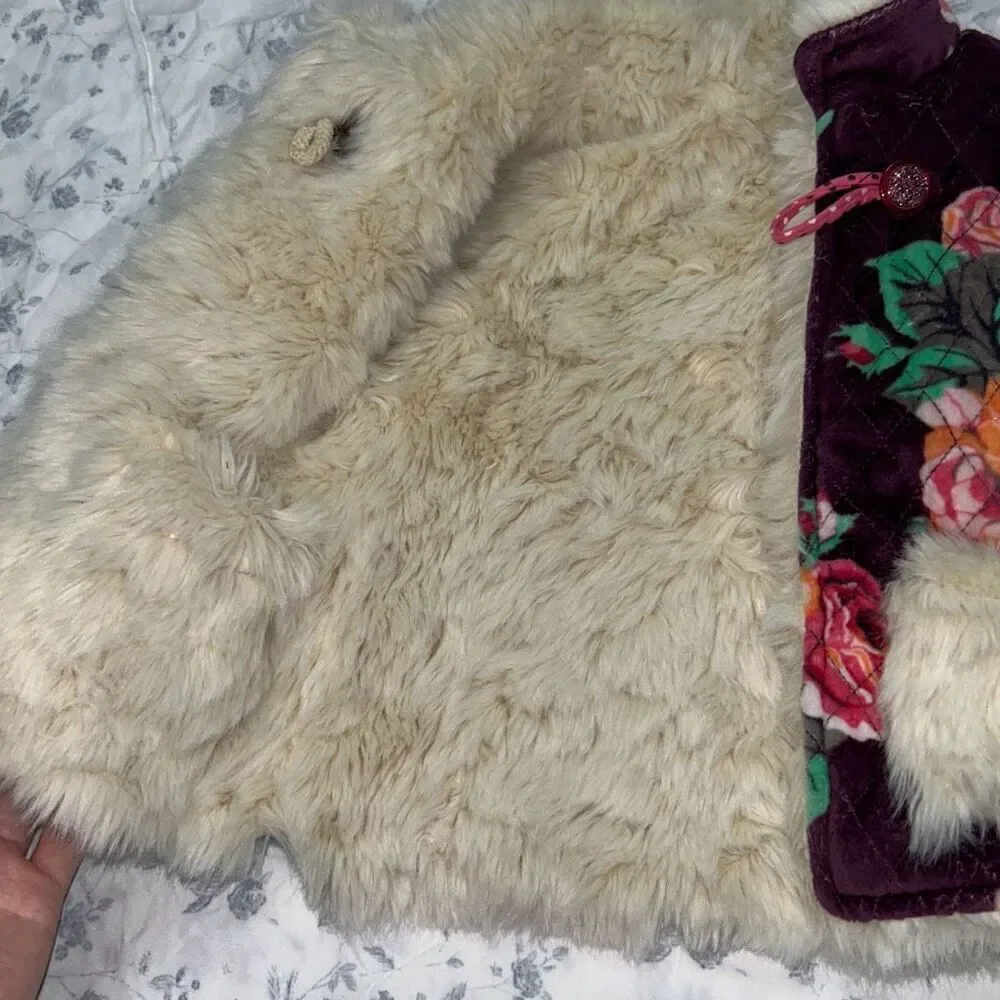 Matilda Jane Fur Floral Once Upon A Time Reversible vest 12-18